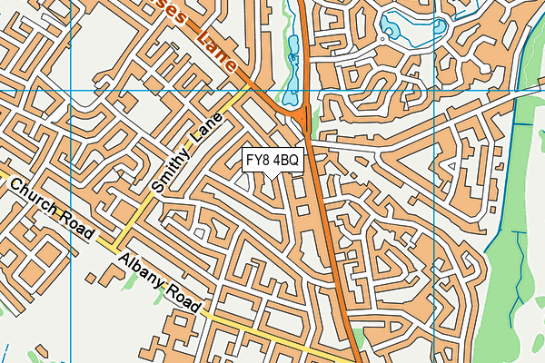 FY8 4BQ map - OS VectorMap District (Ordnance Survey)