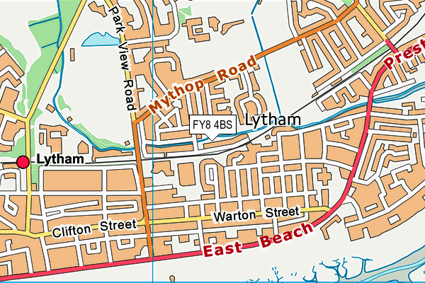 FY8 4BS map - OS VectorMap District (Ordnance Survey)