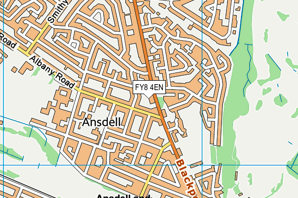 FY8 4EN map - OS VectorMap District (Ordnance Survey)