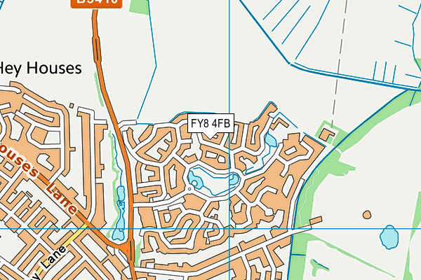 FY8 4FB map - OS VectorMap District (Ordnance Survey)