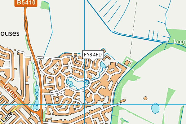 FY8 4FD map - OS VectorMap District (Ordnance Survey)