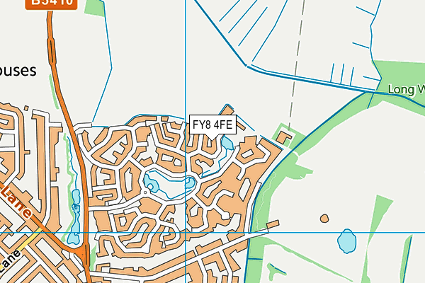 FY8 4FE map - OS VectorMap District (Ordnance Survey)