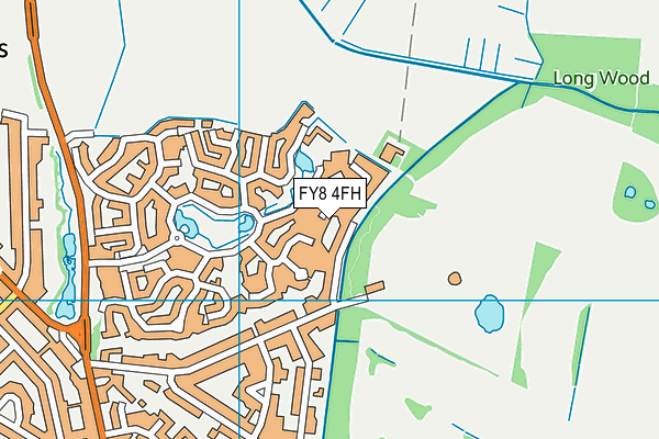 FY8 4FH map - OS VectorMap District (Ordnance Survey)