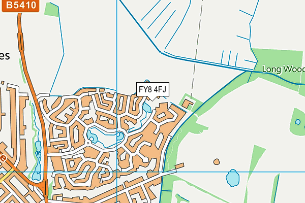 FY8 4FJ map - OS VectorMap District (Ordnance Survey)