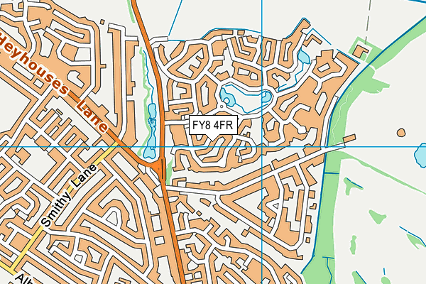 FY8 4FR map - OS VectorMap District (Ordnance Survey)