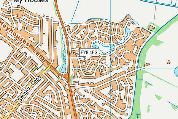 FY8 4FS map - OS VectorMap District (Ordnance Survey)