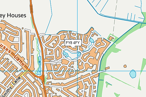 FY8 4FY map - OS VectorMap District (Ordnance Survey)