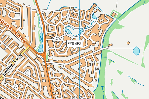 FY8 4FZ map - OS VectorMap District (Ordnance Survey)