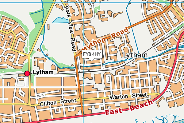 FY8 4HY map - OS VectorMap District (Ordnance Survey)