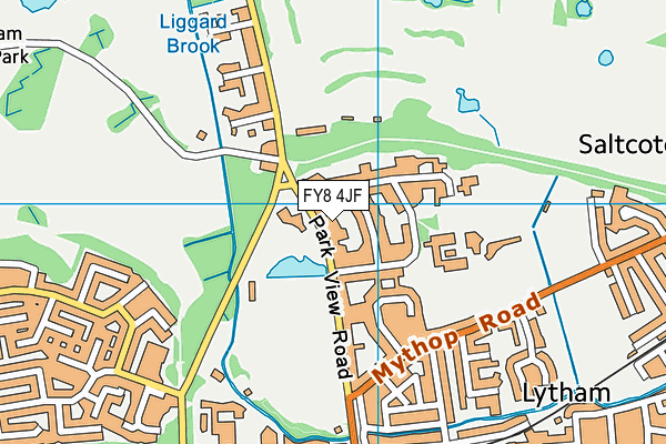 FY8 4JF map - OS VectorMap District (Ordnance Survey)