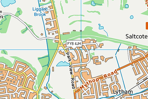 FY8 4JH map - OS VectorMap District (Ordnance Survey)