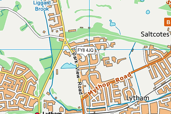 FY8 4JQ map - OS VectorMap District (Ordnance Survey)