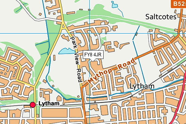 FY8 4JR map - OS VectorMap District (Ordnance Survey)