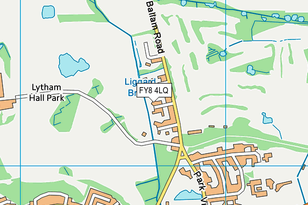 FY8 4LQ map - OS VectorMap District (Ordnance Survey)