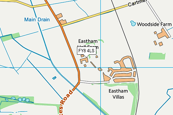 FY8 4LS map - OS VectorMap District (Ordnance Survey)