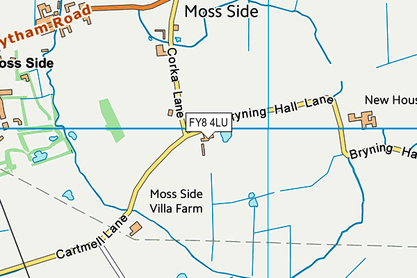 FY8 4LU map - OS VectorMap District (Ordnance Survey)