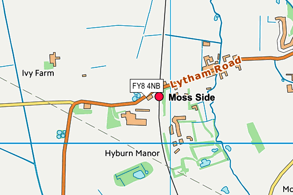 FY8 4NB map - OS VectorMap District (Ordnance Survey)