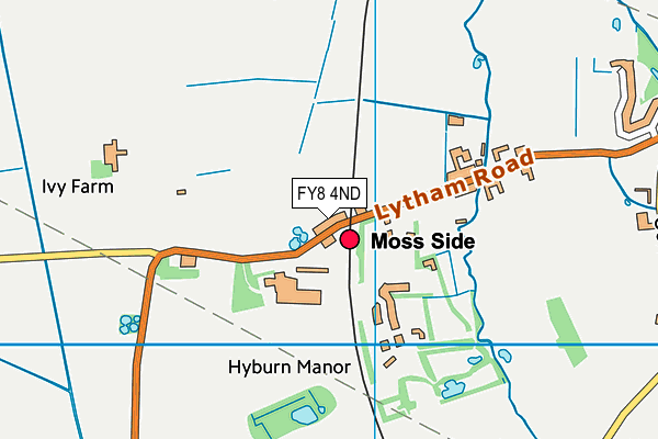FY8 4ND map - OS VectorMap District (Ordnance Survey)
