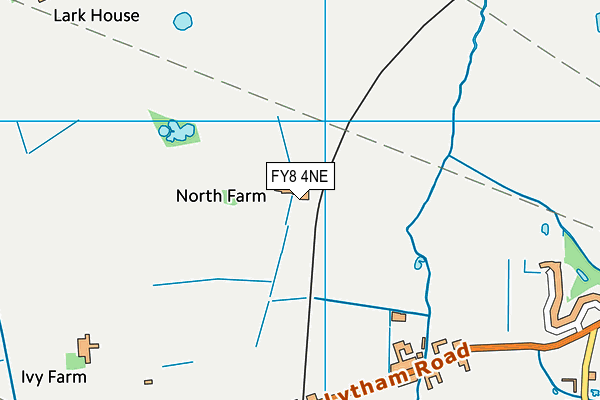 FY8 4NE map - OS VectorMap District (Ordnance Survey)