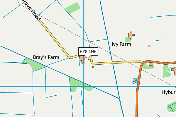 FY8 4NF map - OS VectorMap District (Ordnance Survey)