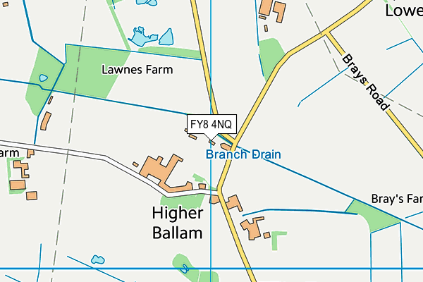 FY8 4NQ map - OS VectorMap District (Ordnance Survey)