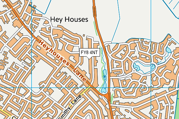 FY8 4NT map - OS VectorMap District (Ordnance Survey)