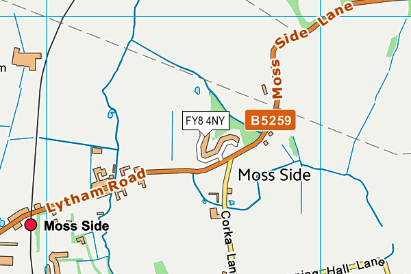 FY8 4NY map - OS VectorMap District (Ordnance Survey)