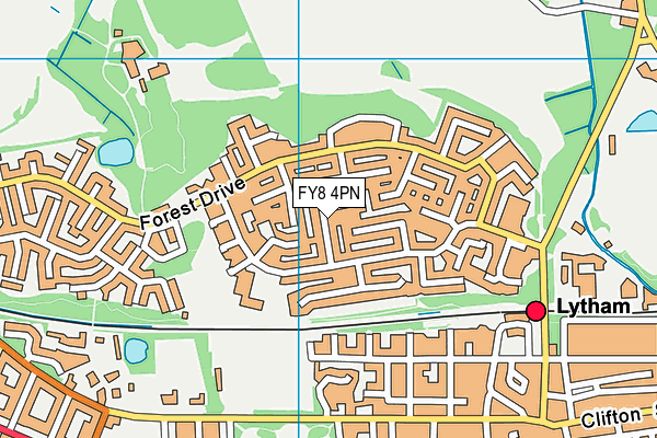 FY8 4PN map - OS VectorMap District (Ordnance Survey)