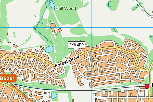 FY8 4PP map - OS VectorMap District (Ordnance Survey)