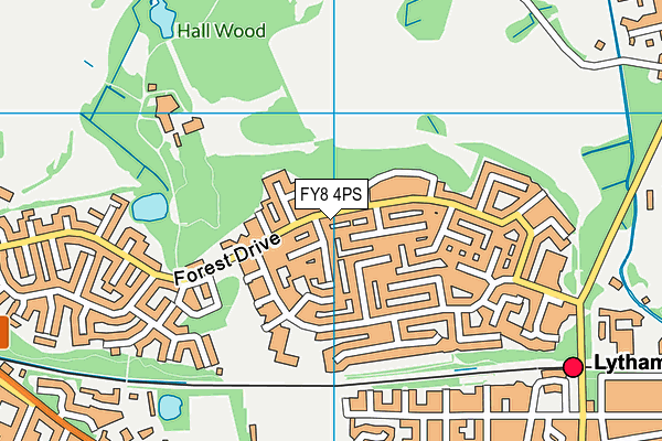 FY8 4PS map - OS VectorMap District (Ordnance Survey)