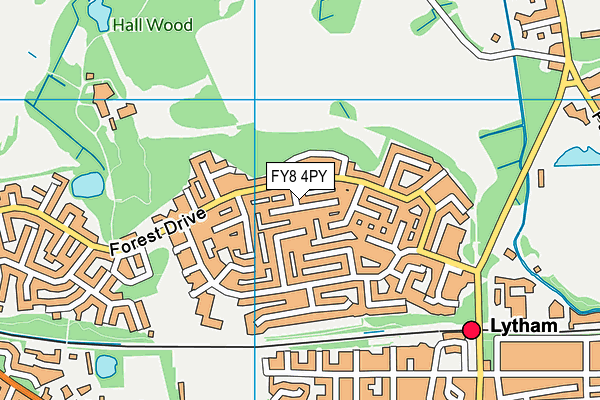 FY8 4PY map - OS VectorMap District (Ordnance Survey)