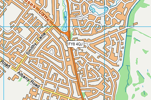 FY8 4QJ map - OS VectorMap District (Ordnance Survey)