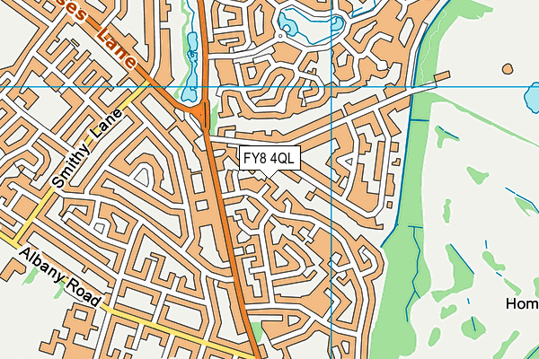 FY8 4QL map - OS VectorMap District (Ordnance Survey)