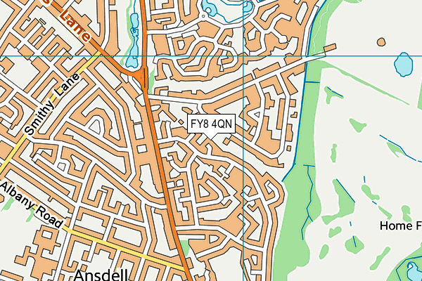 FY8 4QN map - OS VectorMap District (Ordnance Survey)