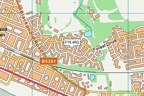 FY8 4RG map - OS VectorMap District (Ordnance Survey)