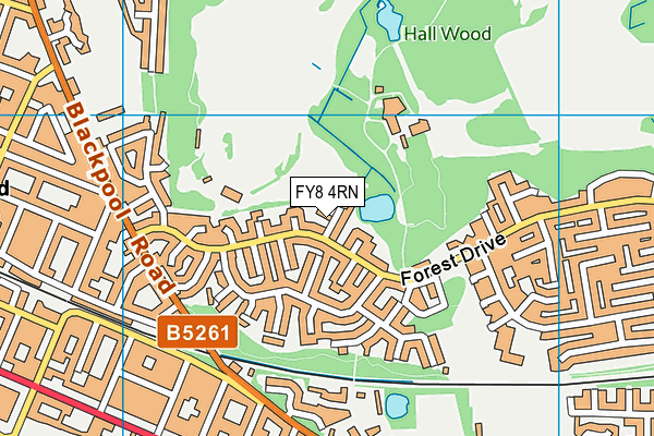 FY8 4RN map - OS VectorMap District (Ordnance Survey)