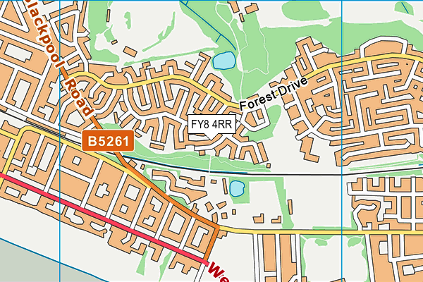 FY8 4RR map - OS VectorMap District (Ordnance Survey)