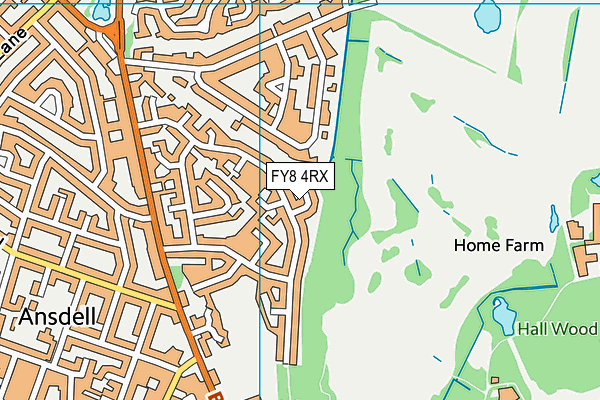 FY8 4RX map - OS VectorMap District (Ordnance Survey)