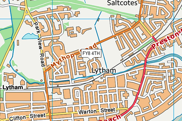 FY8 4TH map - OS VectorMap District (Ordnance Survey)