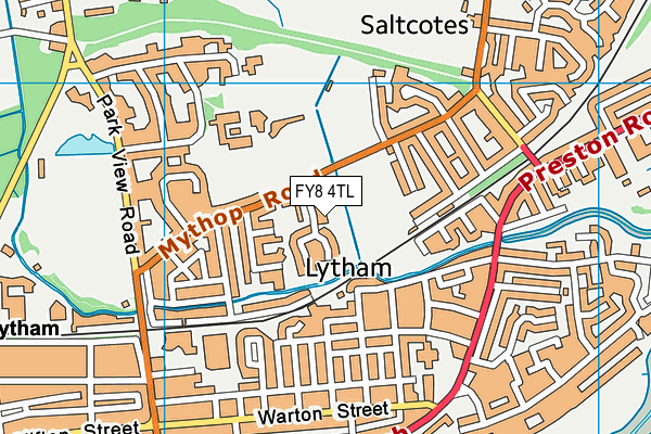 FY8 4TL map - OS VectorMap District (Ordnance Survey)