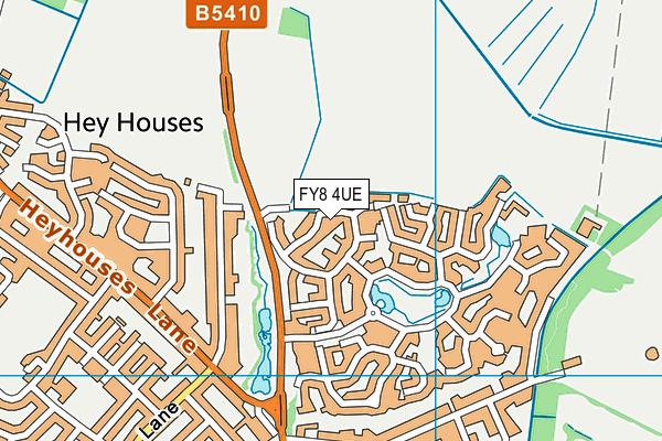 FY8 4UE map - OS VectorMap District (Ordnance Survey)