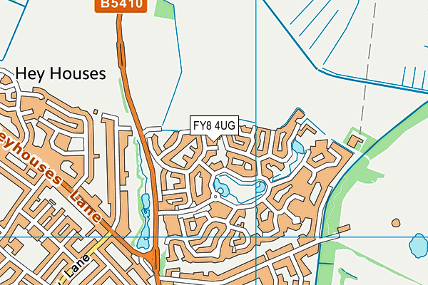 FY8 4UG map - OS VectorMap District (Ordnance Survey)