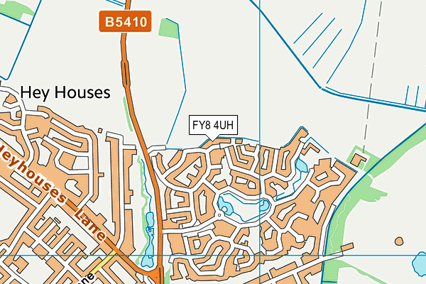 FY8 4UH map - OS VectorMap District (Ordnance Survey)