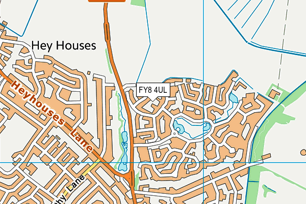 FY8 4UL map - OS VectorMap District (Ordnance Survey)
