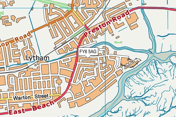 FY8 5AG map - OS VectorMap District (Ordnance Survey)