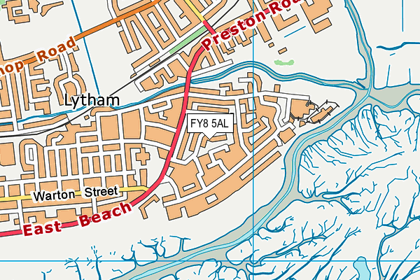 FY8 5AL map - OS VectorMap District (Ordnance Survey)