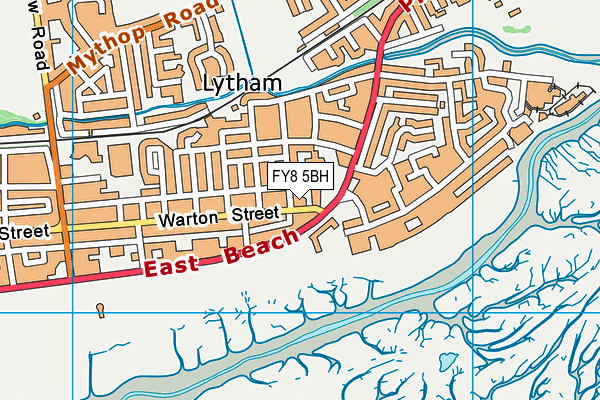 FY8 5BH map - OS VectorMap District (Ordnance Survey)