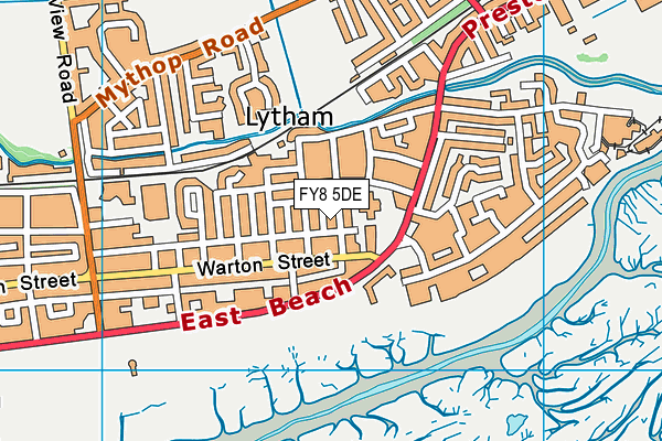 FY8 5DE map - OS VectorMap District (Ordnance Survey)