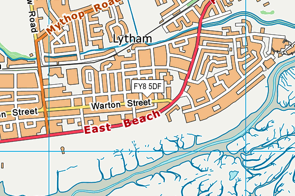 FY8 5DF map - OS VectorMap District (Ordnance Survey)