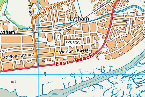 FY8 5DG map - OS VectorMap District (Ordnance Survey)